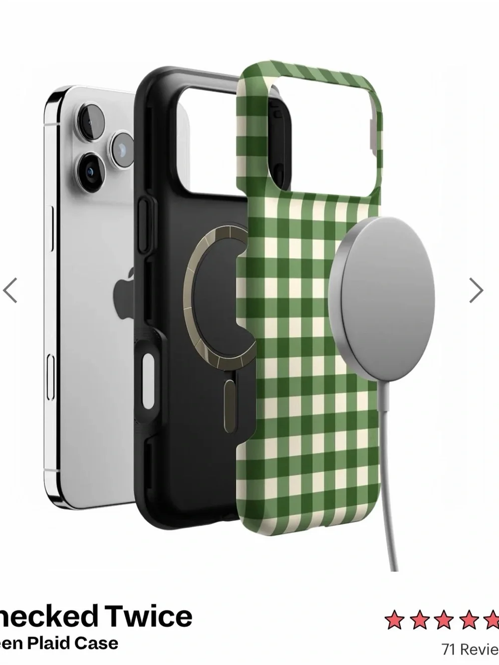 Casely Green Plaid Case 17 max pro